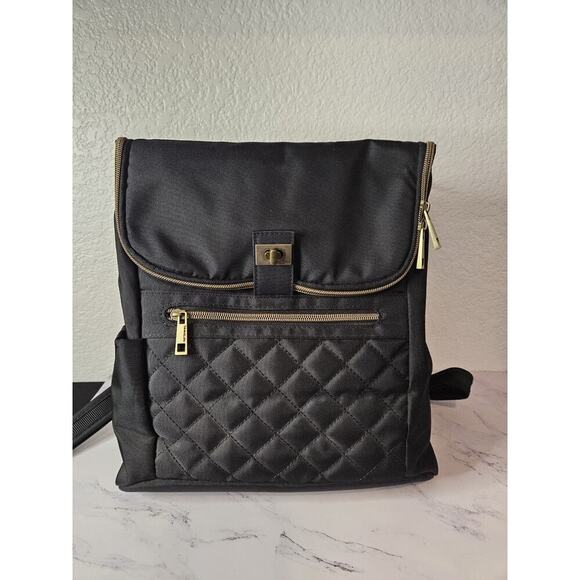 New! Travelon RFID Convertible Backpack Foldover Black 13\